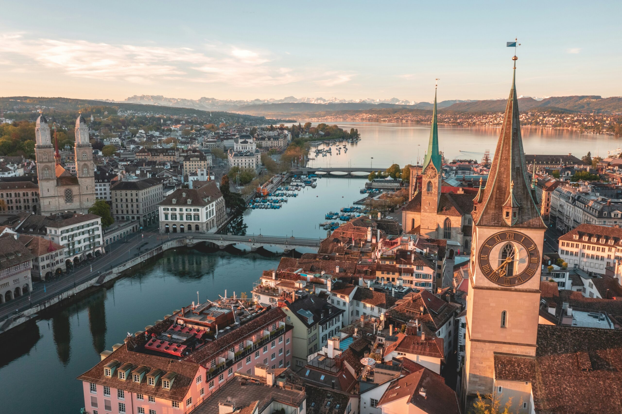 Blick auf Zürich von oben